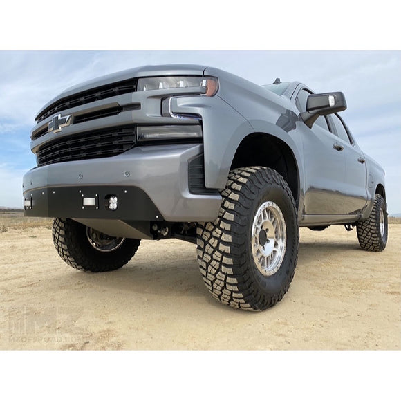 Front Bumper Valance + Silver Skid Plate For Silverado 1500 2016-2019 Front Bumper Valance + Silver Skid Plate For Silverado 1500 2016-2019